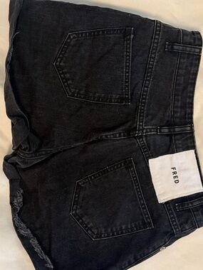 Fred Black High Waist Women's Denim Shorts